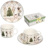 Чайный набор 4предмета «Щелкунчик» (2кружки 160мл+2блюдца) в подарочной коробке