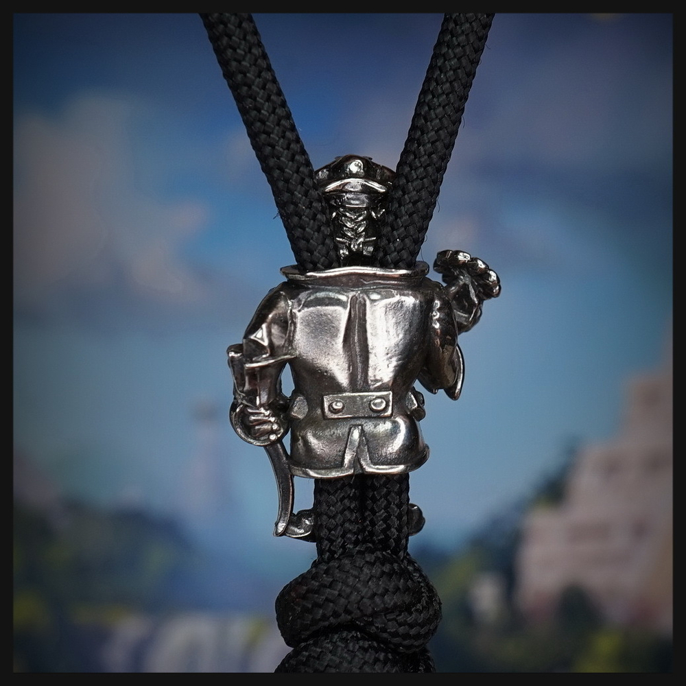 Темлячная бусина "Доктор " для ножей , мельхиор