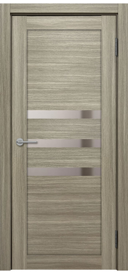 Межкомнатная дверь X-6 / Цвет Тон Неаполь / Зеркало / Двери Верда