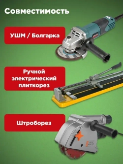 Диск алмазный для болгарки УШМ KRANZ сегментный 125 мм