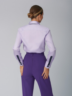 Рубашка приталенная с отделкой