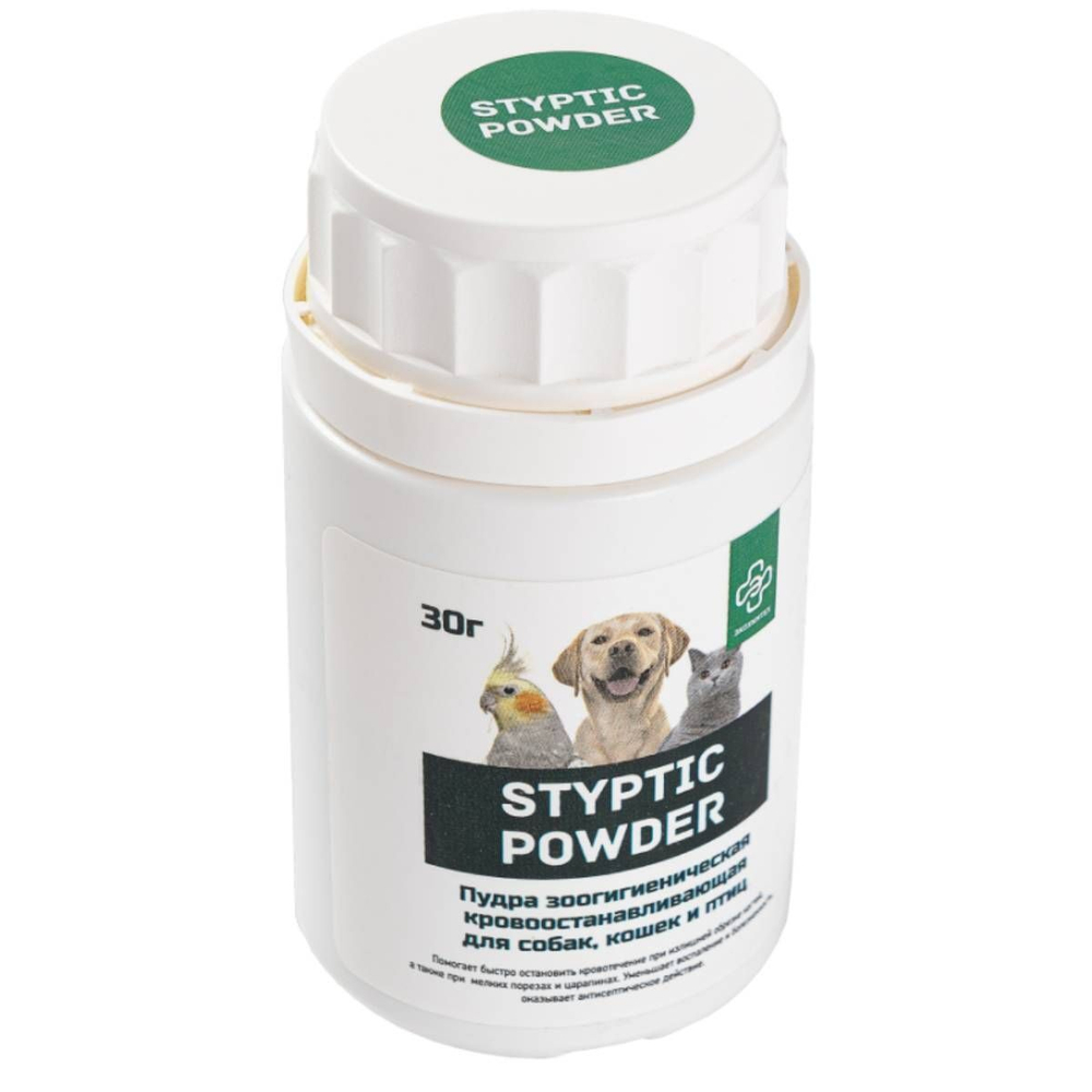 STYPTIC POWDER пудра кровоостанавливающая для собак, кошек и птиц,30 г