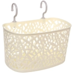 Органайзер подвесной «БИСКОТТИ», цвет дымчатый белый, 24*14*21см