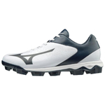 Mizuno Wave Select Nine Baseball Shoes Men"s White Blue