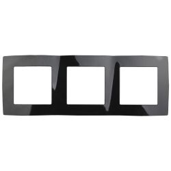 12-5003-06 ЭРА Рамка на 3 поста, Эра12, чёрный