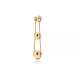 Серьги из жёлтого золота 18k,Tiffany 💠Hard Wear Triple drop