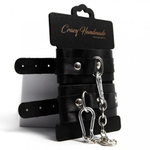 Наручники однослойные скругленные, черные