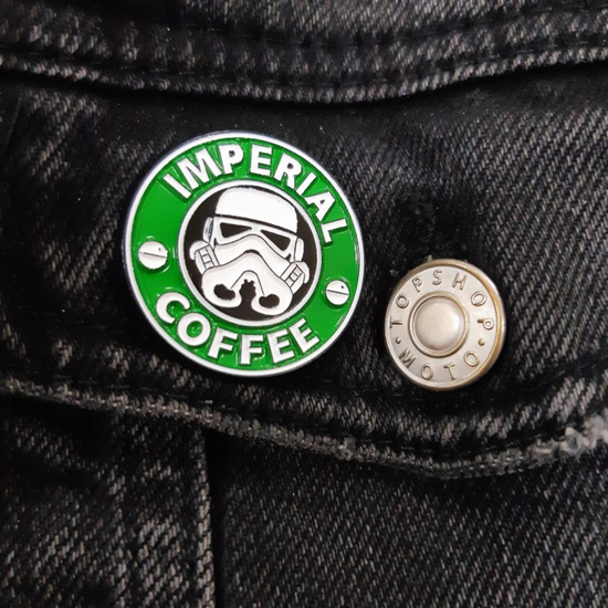 Значок металлический Кофе Империи, р-р 3,1см