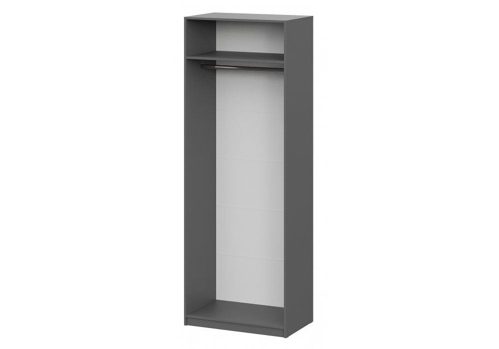 Шкаф Woodville Даиго с антресолью графит серый комплектация 1
