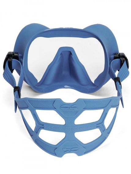 Маска C4 Carbon Skyline Antifog blue jeans