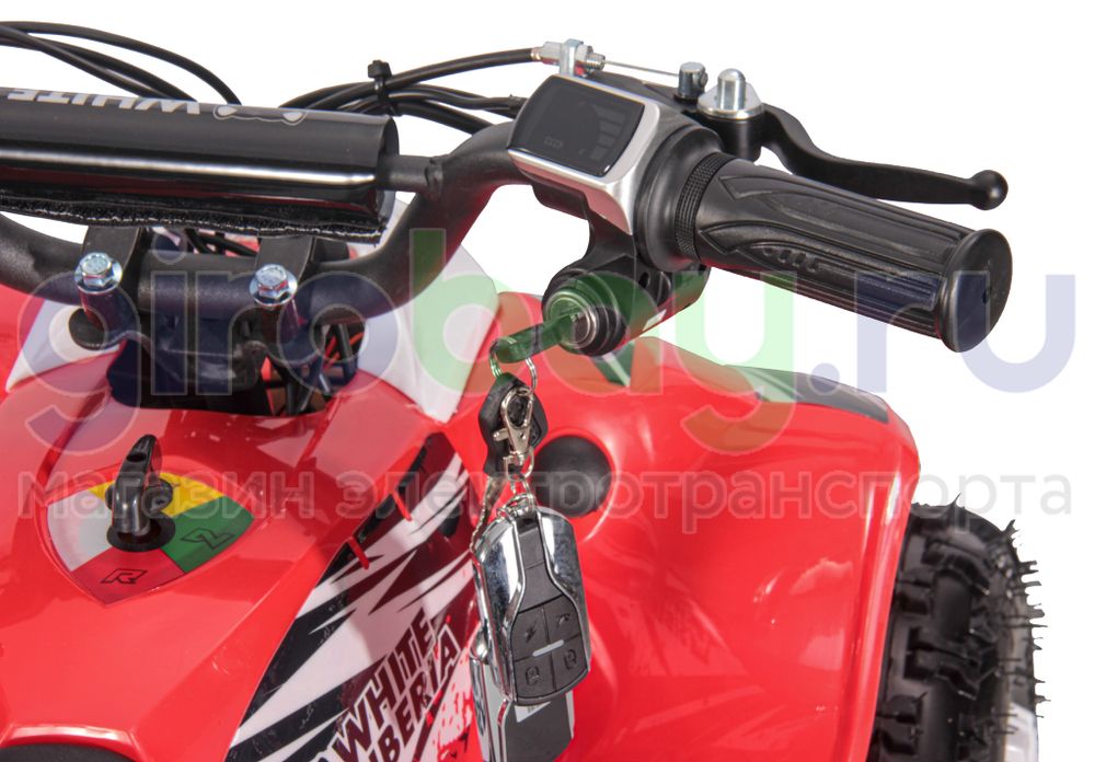 Детский электроквадроцикл WHITE SIBERIA SNEG LETO R 1000W - Красный фото 12 фото №17