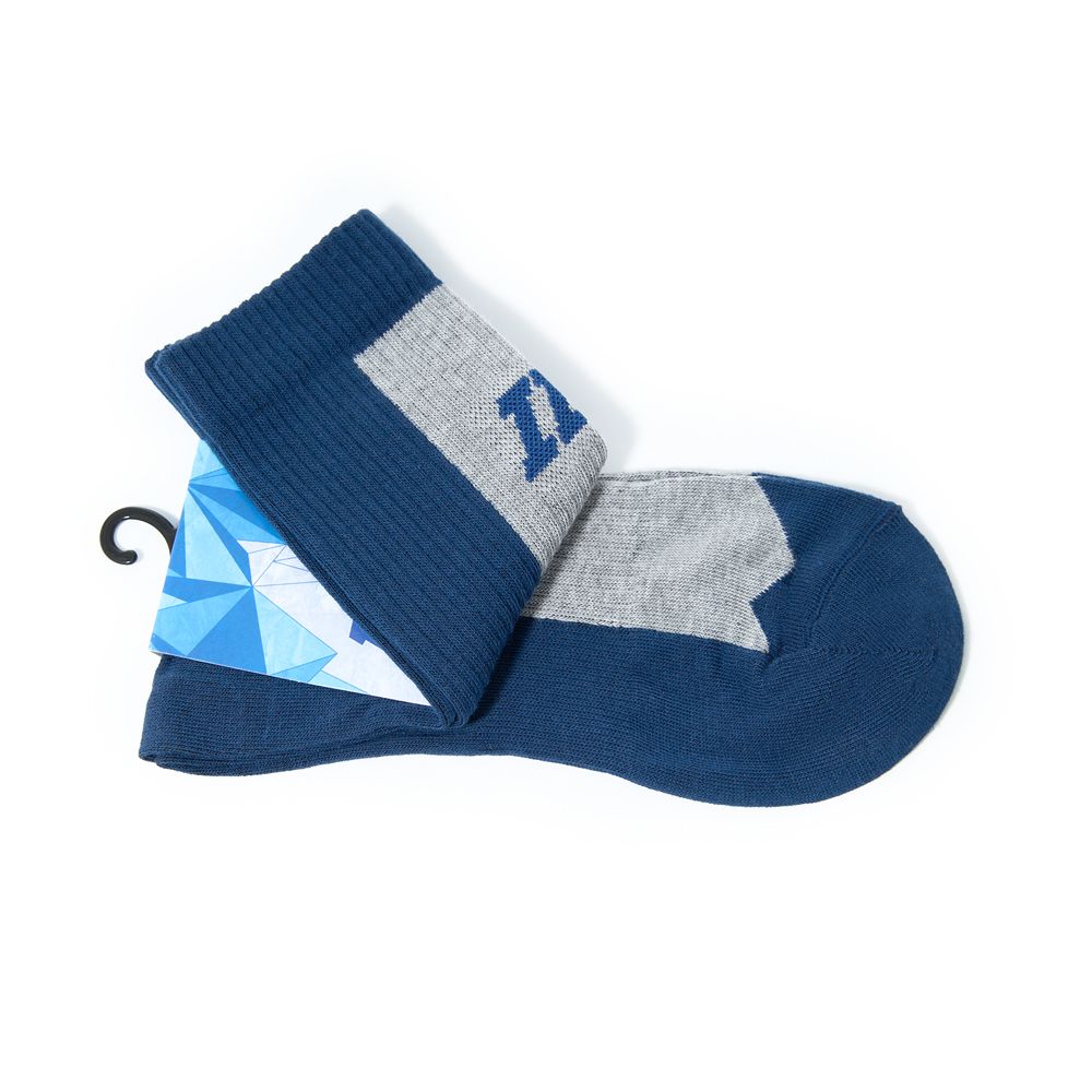Носки тонкие IB Hockey IB-1, SH-IB-1-39-41, р. 39-41, хлопок, поликолон, нейлон, эластан,серо-синий