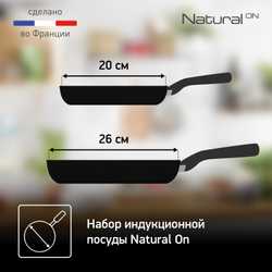 Набор сковород Tefal Natural On 2 предмета G2809172