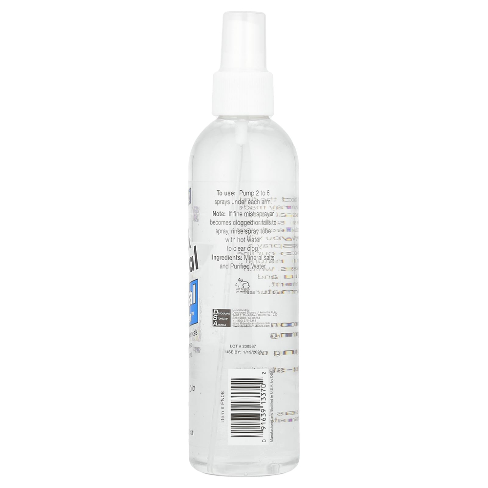 Thai Deodorant Stone, Pure & Natural, Crystal Deodorant Mist™, дезодорант без отдушки, 240 мл (8 унций)