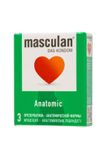 Презервативы Masculan Anatomic анатомической формы №3