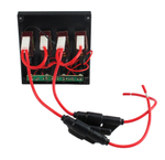 Панель бортового питания, 4 переключателя, индикация