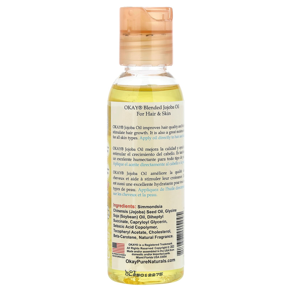 Okay Pure Naturals, Смешанное масло жожоба, 59 мл (2 жидк. Унции)