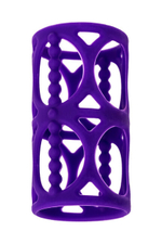 Рельефная стимулирующая насадка на пенис Penis Extender (Цвет: фиолетовый)