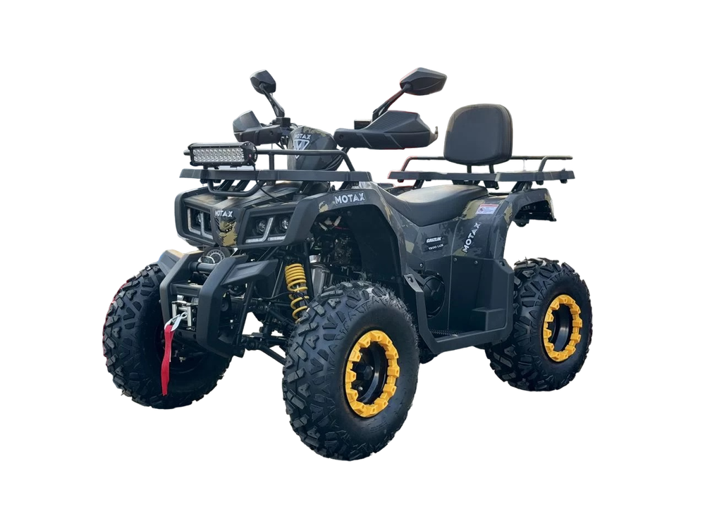Квадроцикл Motax GRIZLIK T200 LUX черный-желтый камуфляж