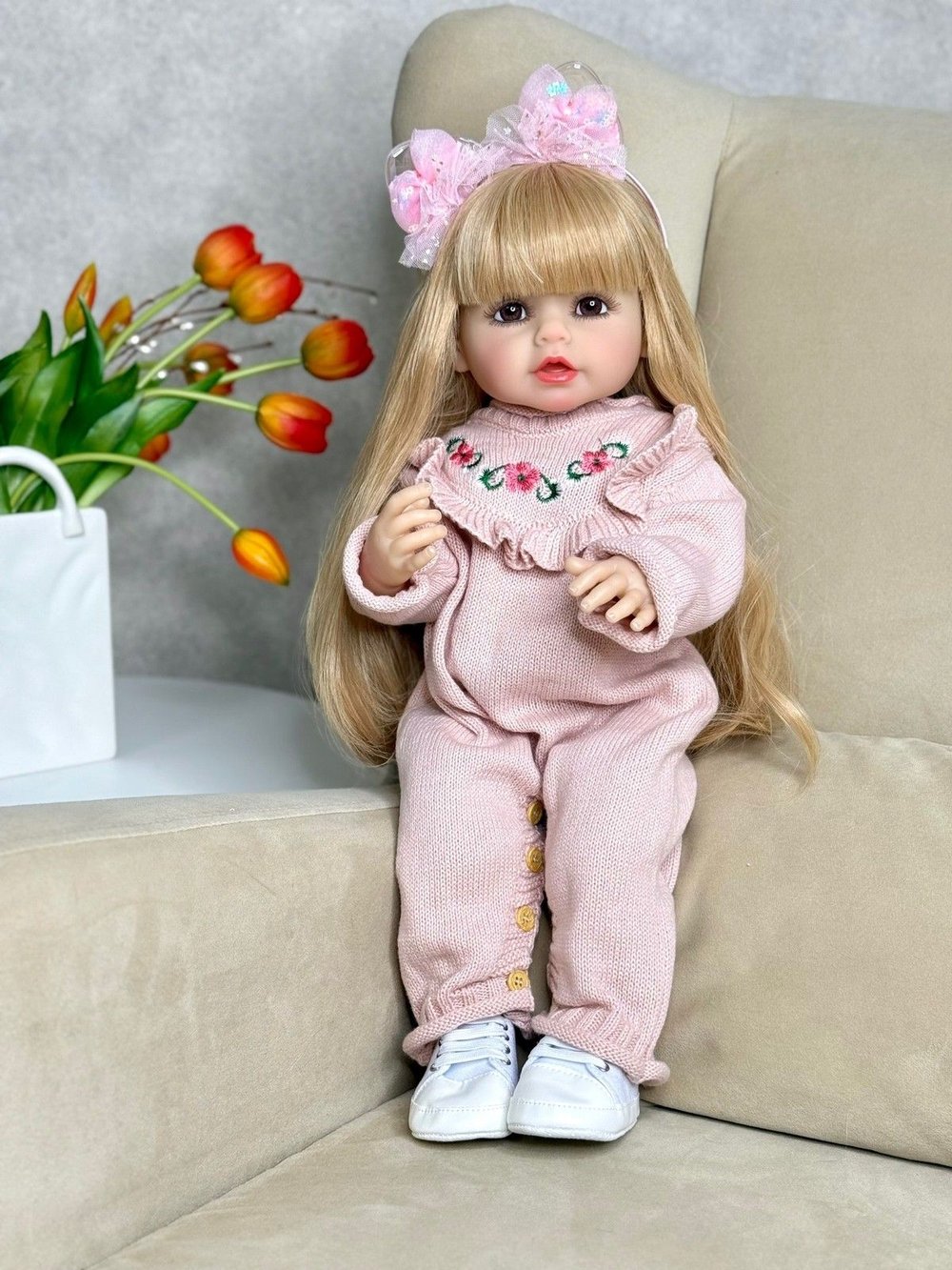 Кукла Реборн виниловая 55см (FA-309A1)