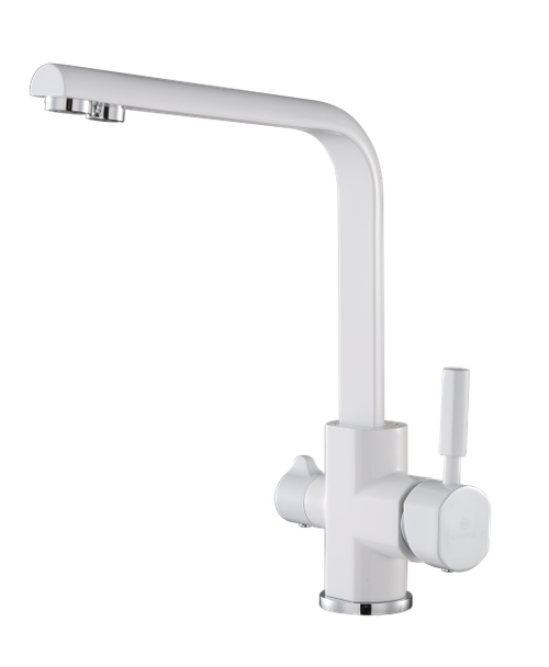 16034-F Смеситель (БЕЛЫЙ) с фильтром "GANZER" (10/1шт)