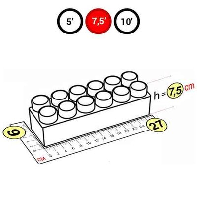 Элемент красный для GigaBloks