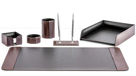 Набор руководителя BALANCE Рельеф арт. 1619791945 Brown RLF 6 предметов кожа