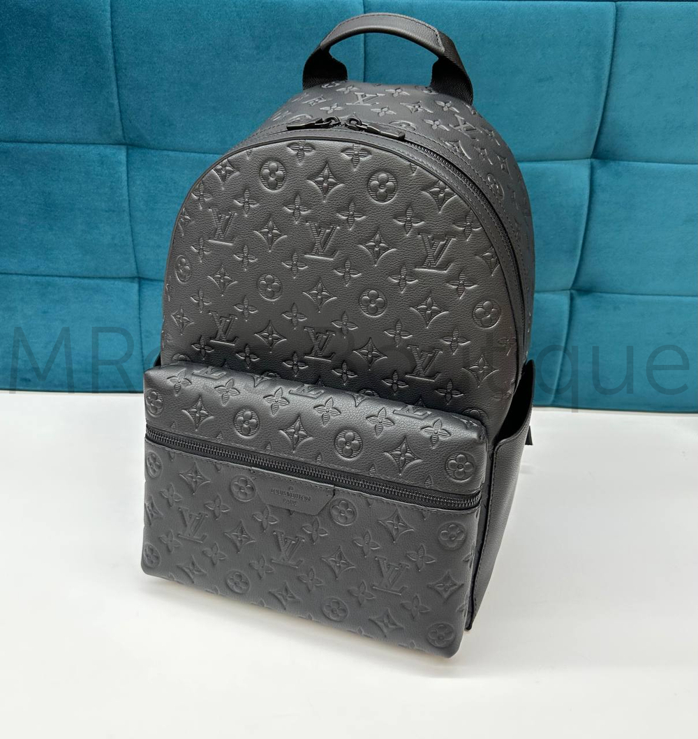 Мужской черный рюкзак Louis Vuitton Discovery PM с узором монограм