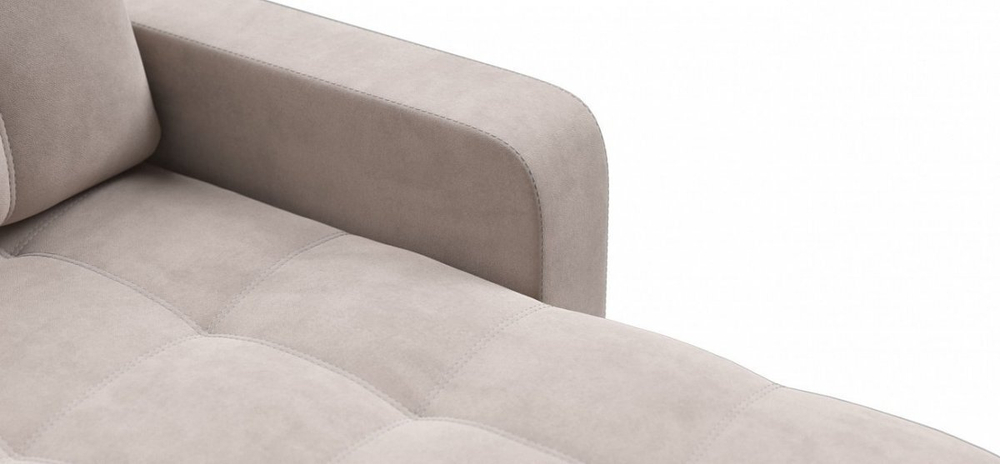 Угловой диван Денди Велюр Монолит латте