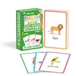English for Everyone Junior First Words Animals Flash Cards