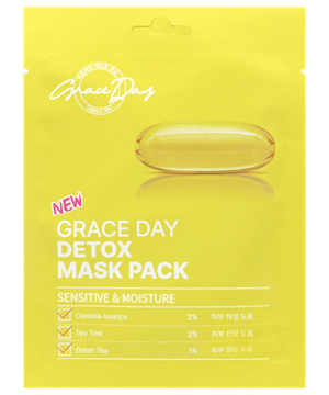 Grace Day Тканевая маска детокс с центеллой азиатской - Detox Mask Pack 27 гр