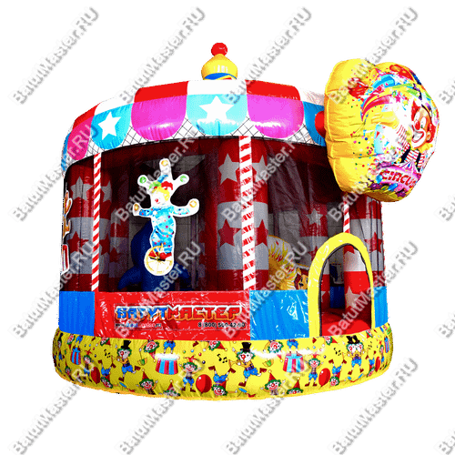Детский надувной батут "Шатёр цирка" 4*4*4 м