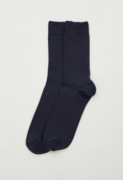 Носки из хлопка темно-синие