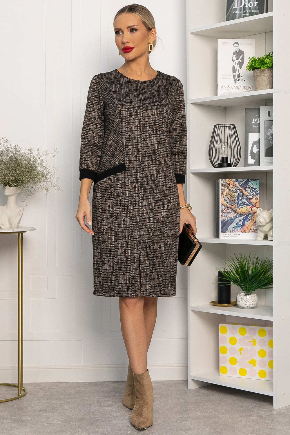 Платье Твоя мода (коричневое) П13746-19М LT Collection