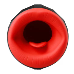 Мастурбатор-ротик Ninja 1 с вибрацией и нагревом (Цвет: черный с красным)