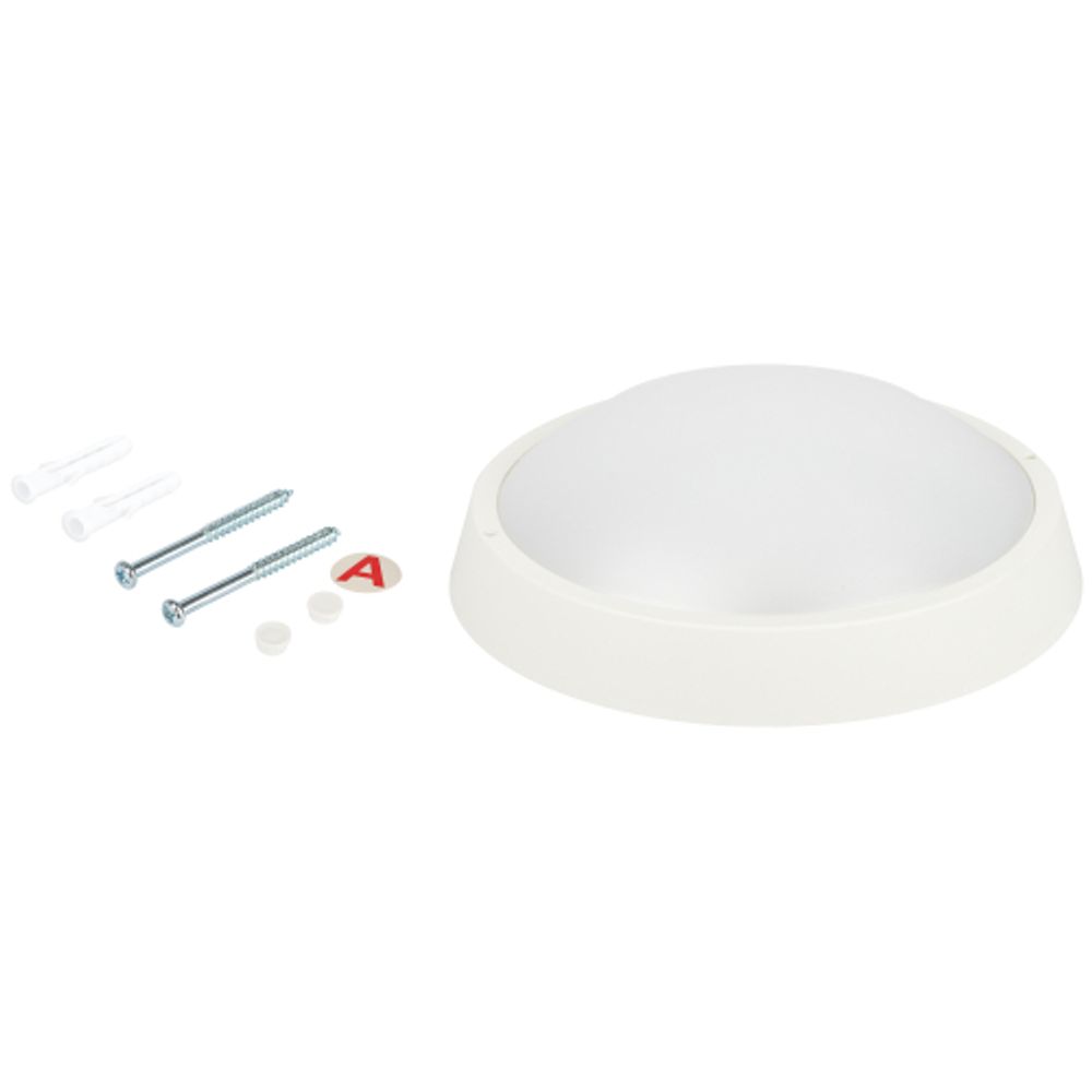 Светильник ЖКХ светодиодный ЭРА SPB-203-0-65K-018 18Вт 6500К 1530Лм IP65 D220мм круглый антивандальный гарантия 5 лет