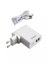 СЗУ с кабелем Type-C 2USB-A QG 2.4A MY-A501Q EMYX