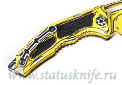 Нож Heretic Knives Medusa Auto MagnaCut Yellow Cel Shading Limited Editionфотография - 5