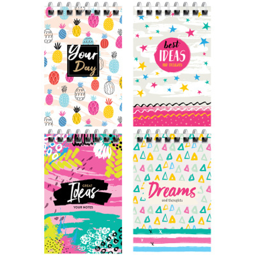 Блокнот А7 40л. на гребне ArtSpace "Cheerful pattern"