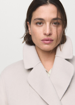 Пальто из шерсти handmade с поясом