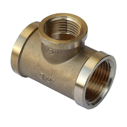 Тройник латунный DN20-15-20 м-м-м переходный