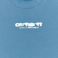  Толстовка мужская Carhartt WIP Ink Bleed Sweatshirt  артикул:I032866_vancouver_blue_white - купить в магазине Дайс