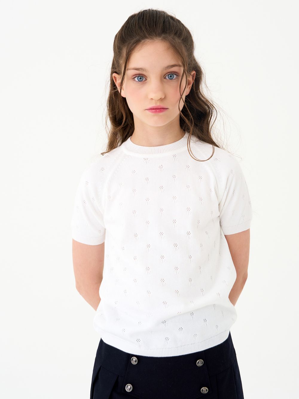 Джемпер для девочки 1384 белый