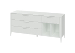 Тумба Type 4 ящика 2 полки ширина 180 см (белый)