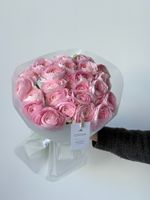 Букет из ранункулюсов в розовом оттенке 25 шт