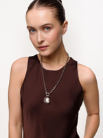 Колье "Coin sea amore pearl" Silver