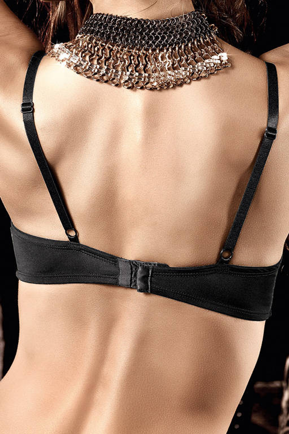 Бюстгальтер Deeper in Hell черный с мягкими чашечками и косточками (Размер: 38B) (Цвет: черный)