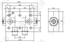 Гидрозамок двухсторонний VRDL/B-G3/4, G 3/4"