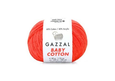 BABY COTTON XL, оранжевый неон