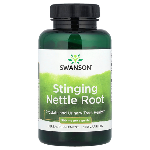 Swanson, Корень крапивы двудомной, 500 мг, 100 капсул